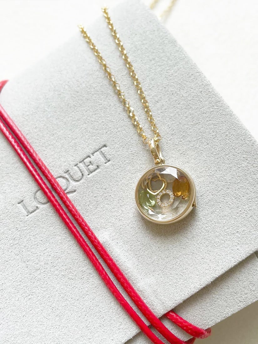 ペンダントトップ ラウンド型M (ファセットカット有)（ネックレス