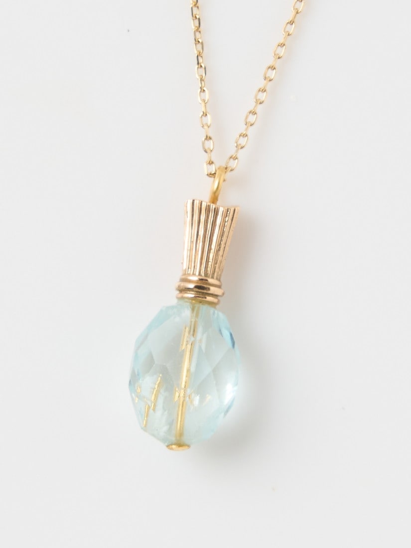1点もの】《AcuteAccent》perfume bottle necklace アクアマリン 