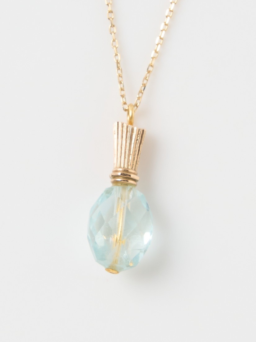 1点もの】《AcuteAccent》perfume bottle necklace アクアマリン