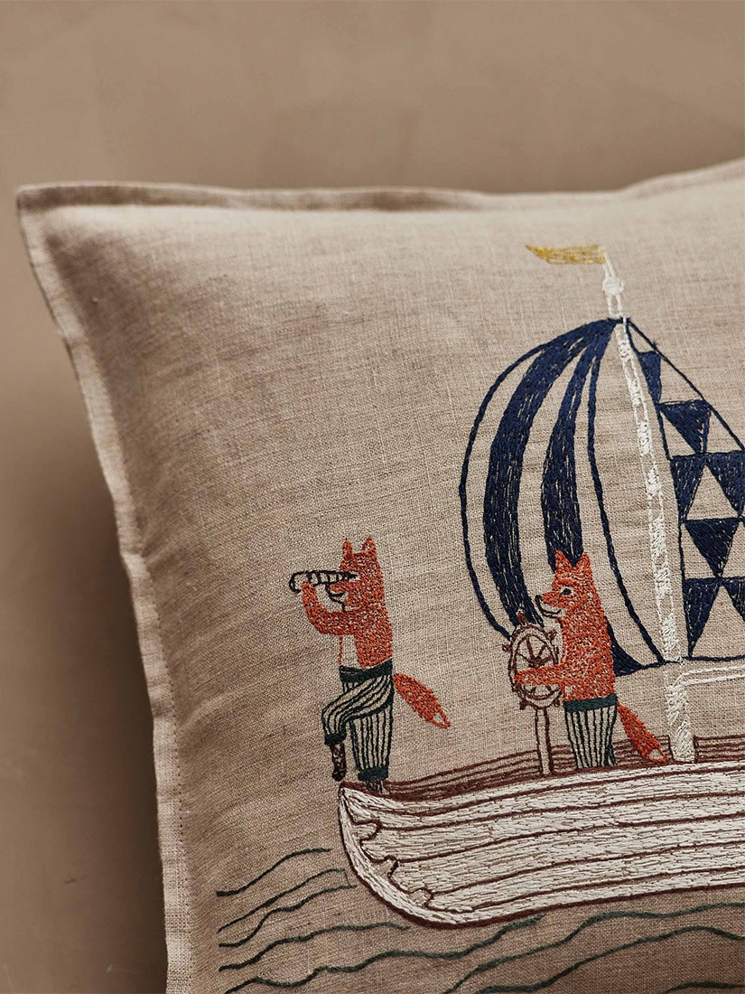 CORAL & TUSK クッションカバー 30×30㎝ Coastal｜クッションカバー 30x30 Sailing Foxes（クッション）｜H.P.