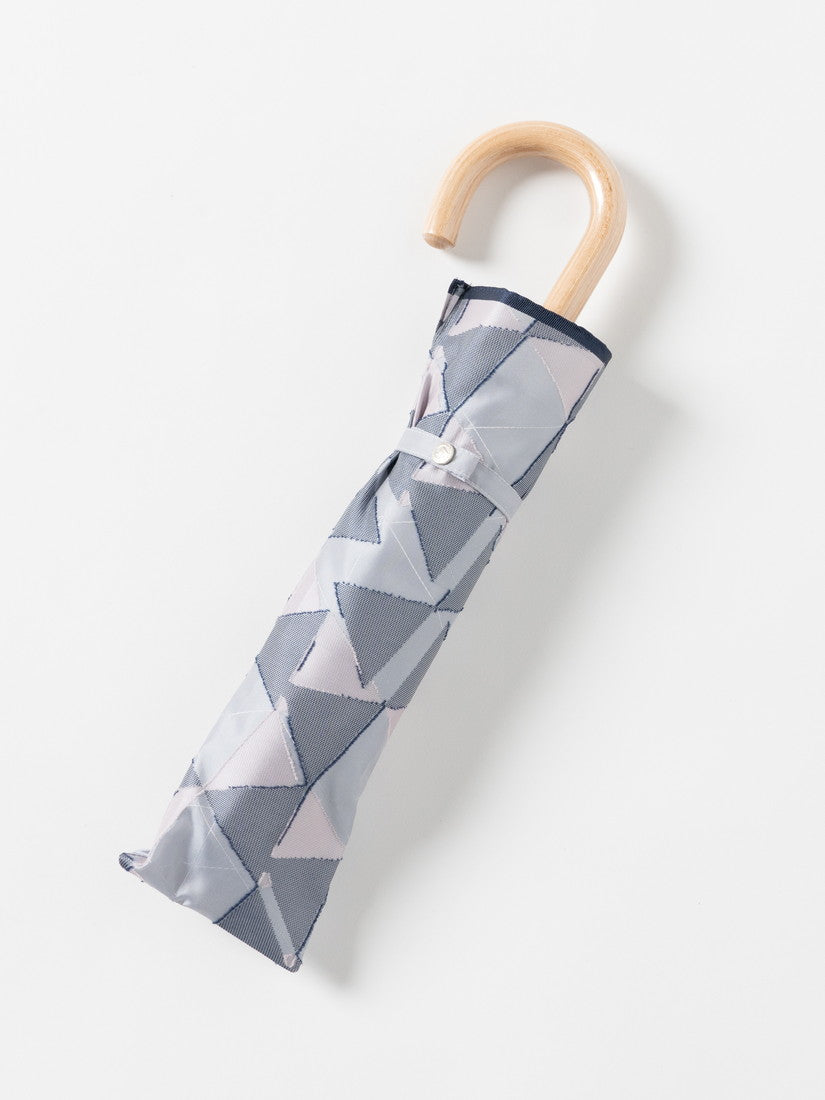 《槙田商店》折りたたみ傘 fusion RIBBON gray