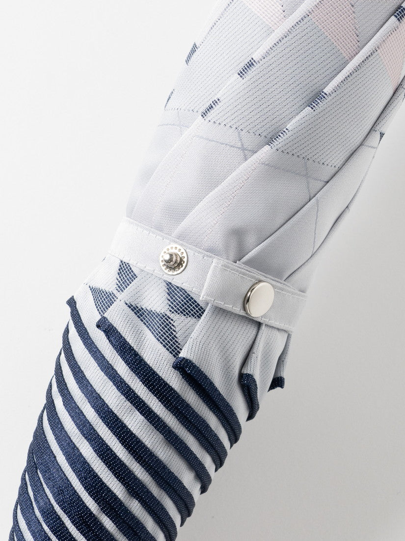 《槙田商店》折りたたみ傘 fusion RIBBON gray