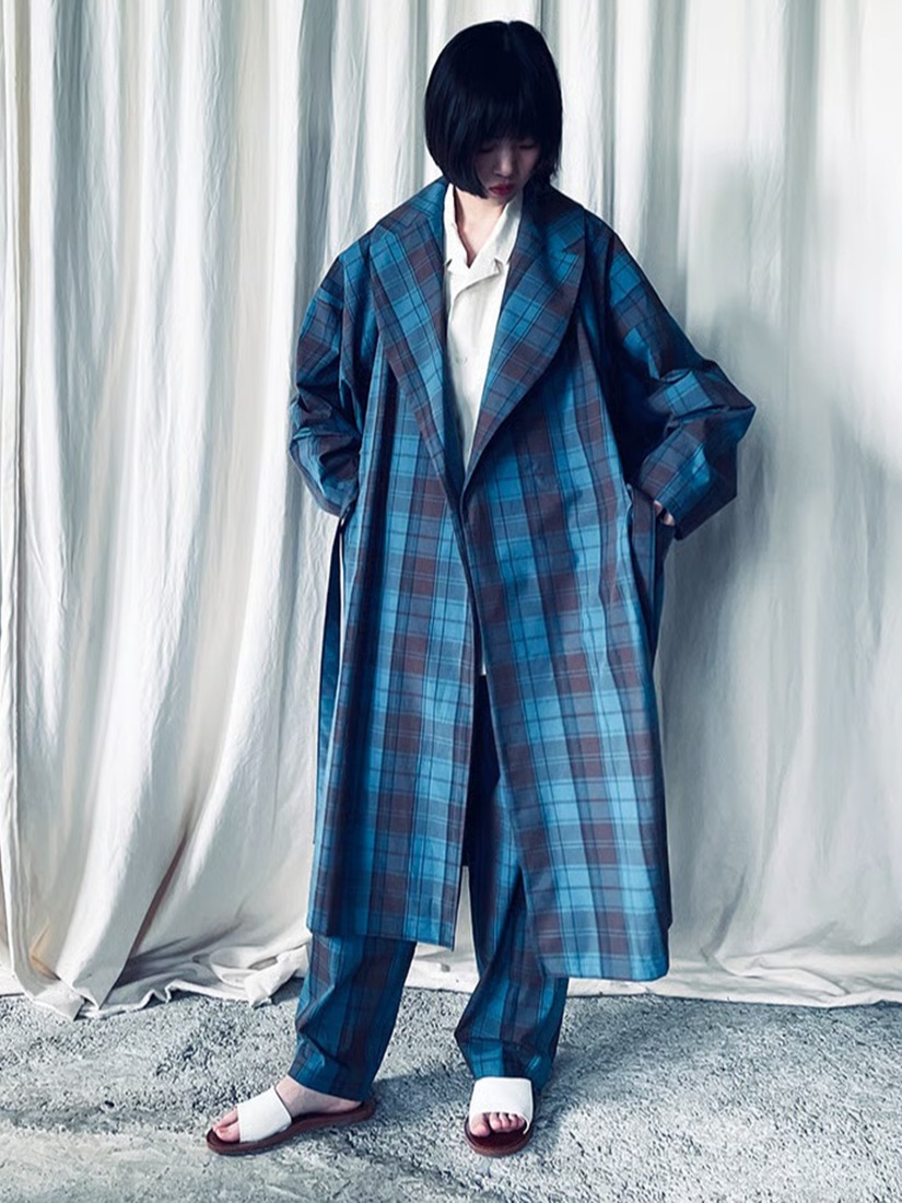 jk-85C check spring coat_W コート（コート）｜H.P.FRANCE公式サイト
