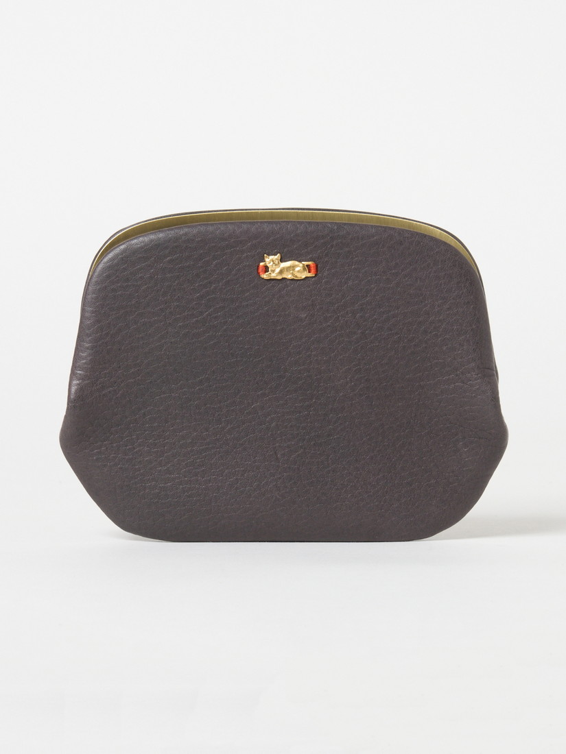 ちびねこ 天溝がま口財布（M）gray（小財布）｜H.P.FRANCE公式サイト