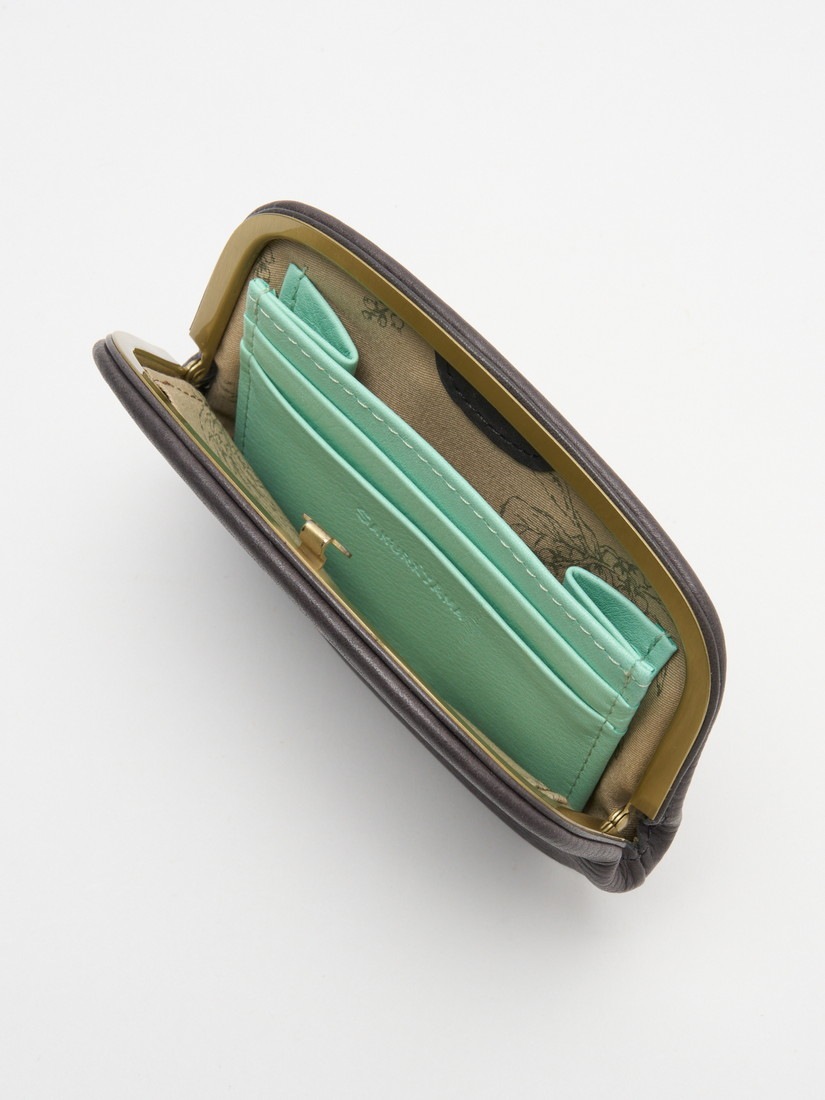 ちびねこ 天溝がま口財布（M）gray（小財布）｜H.P.FRANCE公式サイト