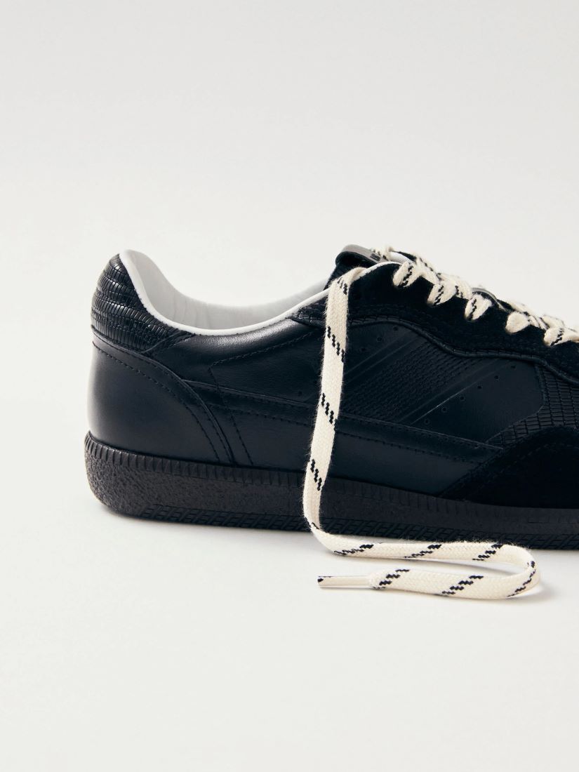 Rife Indo Black Leather Sneakers