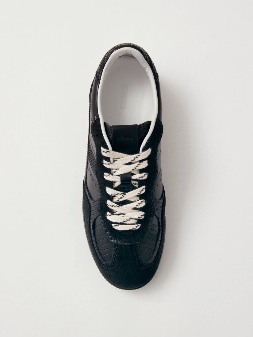 Rife Indo Black Leather Sneakers