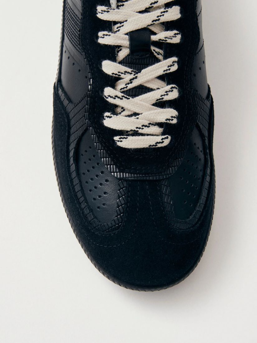Rife Indo Black Leather Sneakers