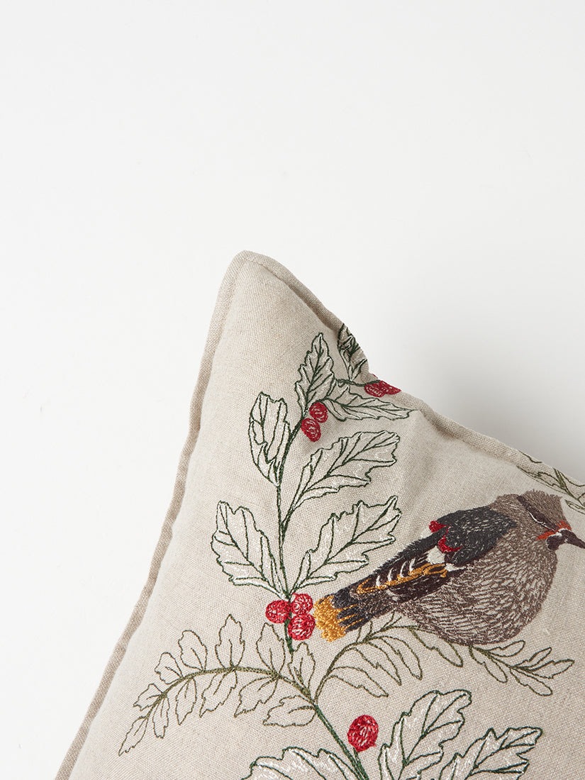 Holiday｜クッションカバー 50x50 Winter birds（クッション）｜H.P.