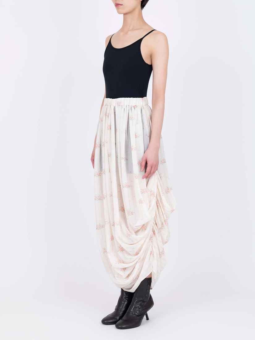 《VIVIANO》 Printed Drape スカート