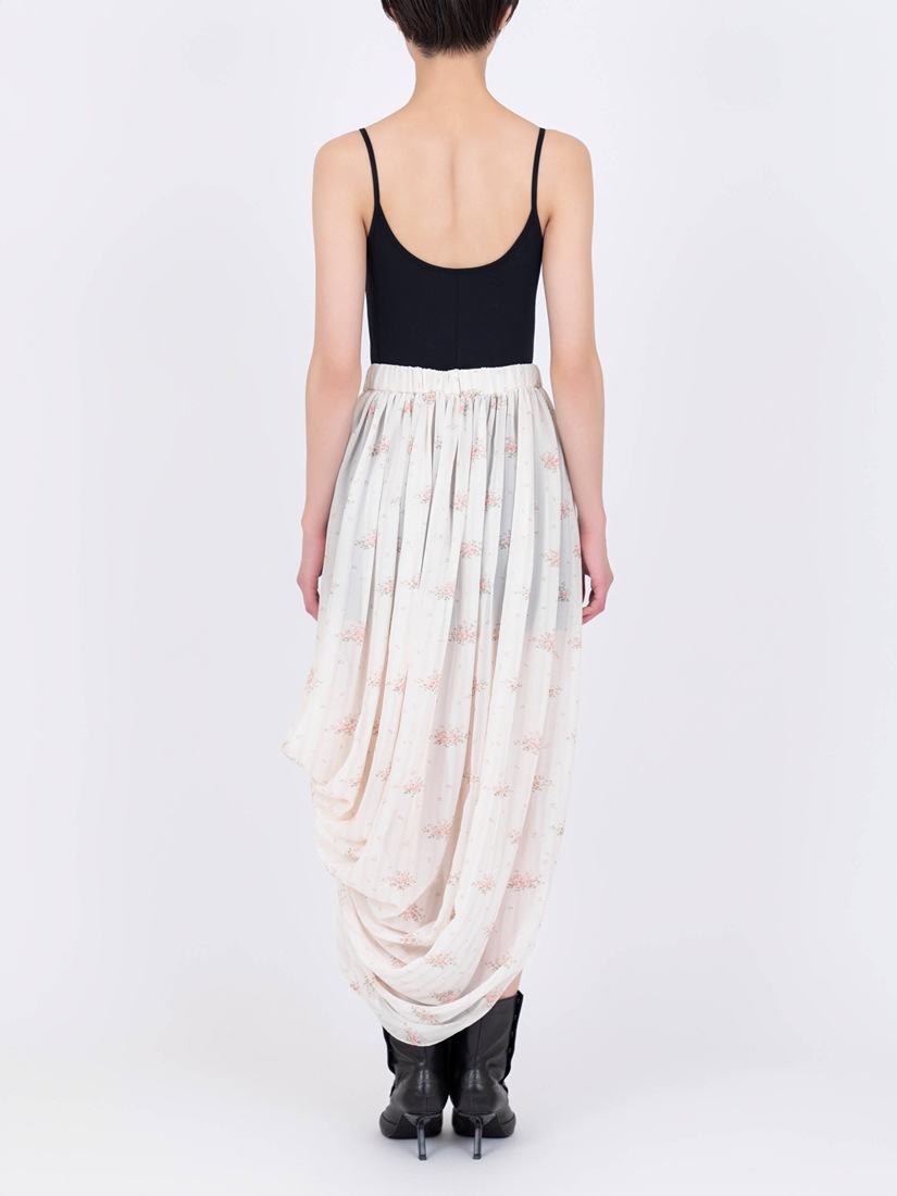 《VIVIANO》 Printed Drape スカート
