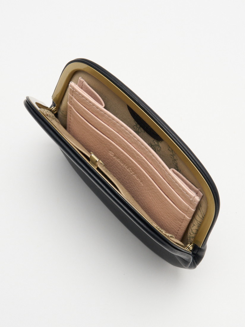 ちびねこ 天溝がま口財布（M）black（小財布）｜H.P.FRANCE公式サイト