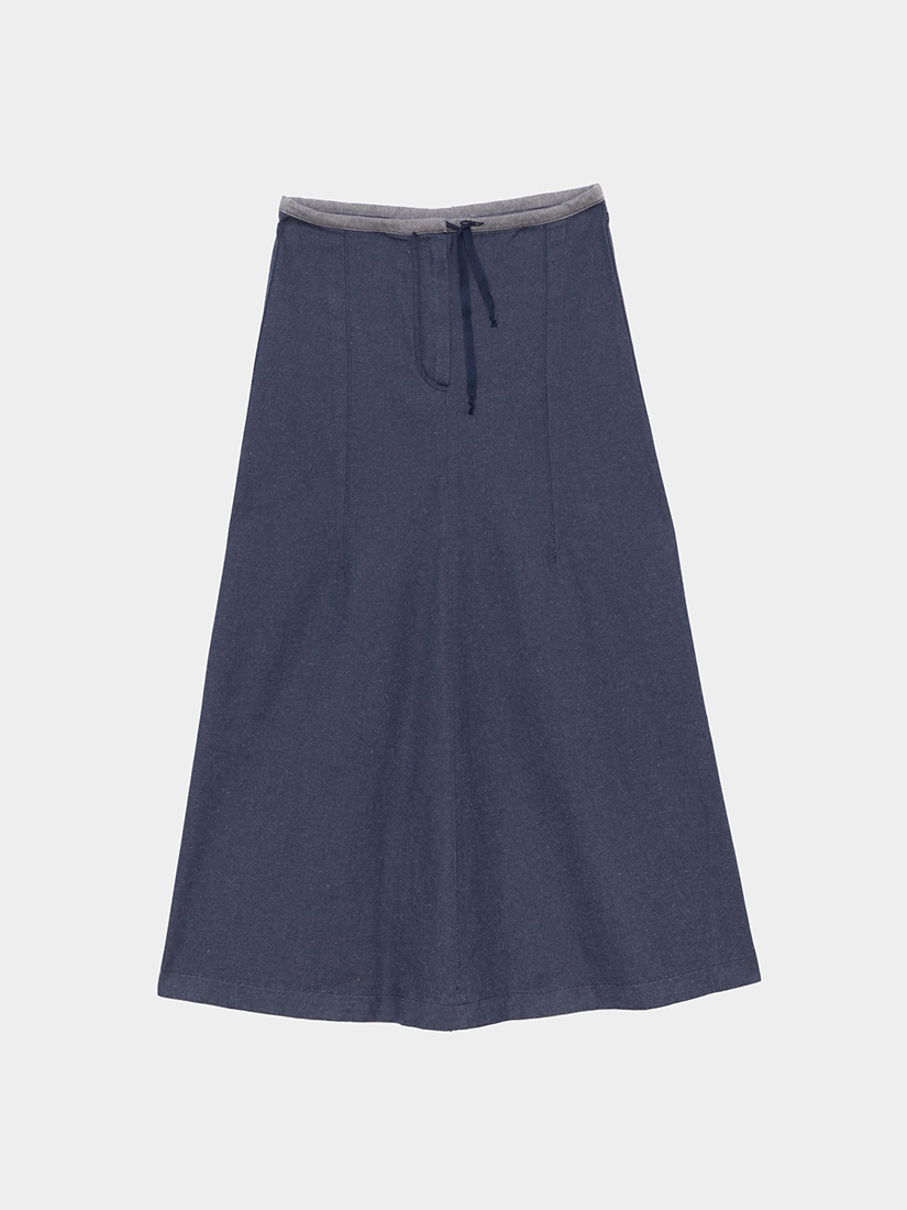 baserange スカート BASERANGE（ベースレンジ） ロングスカート BRIG SKIRT SKBR RIB 000