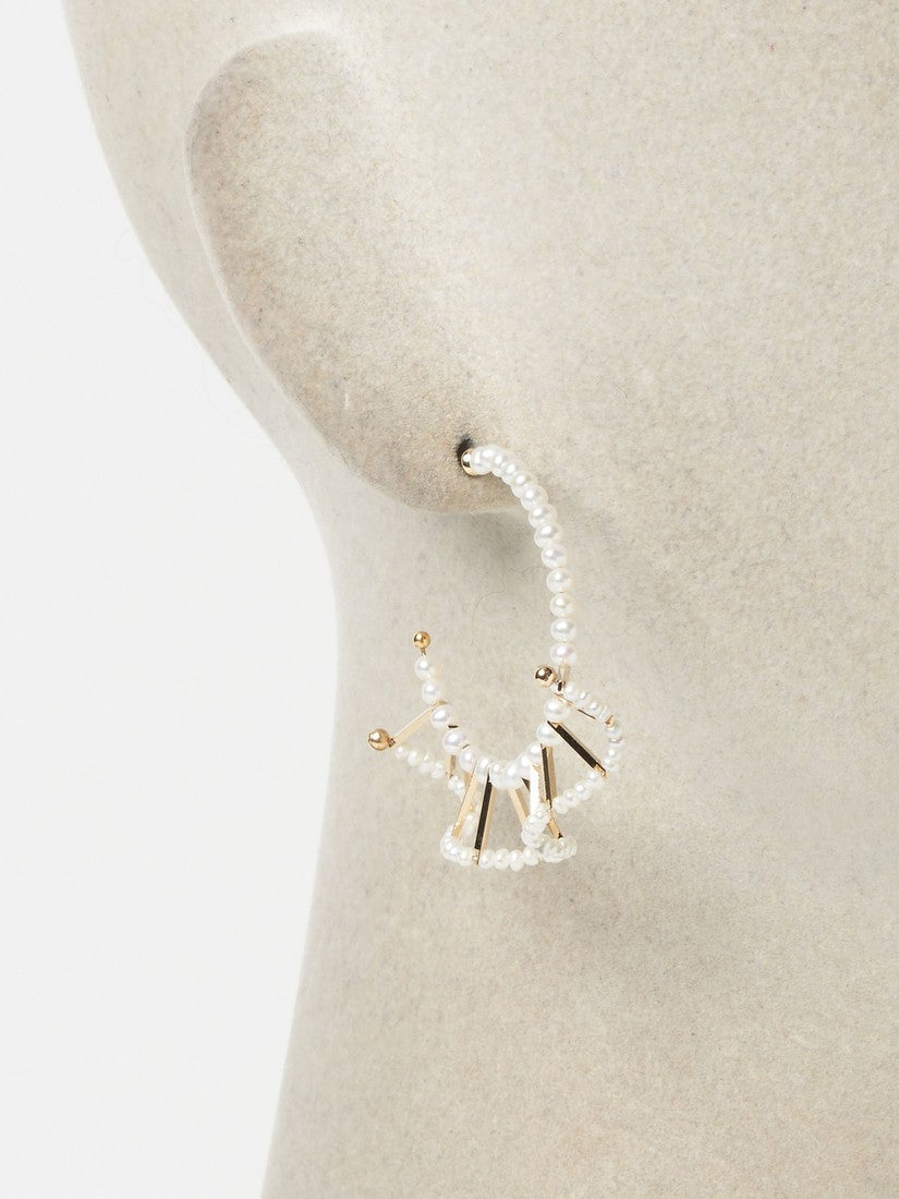 H.P FRANCE C.A.D ショートフリルピアス ショートフリルピアス(片耳用)（ピアス）｜H.P.FRANCE公式サイト