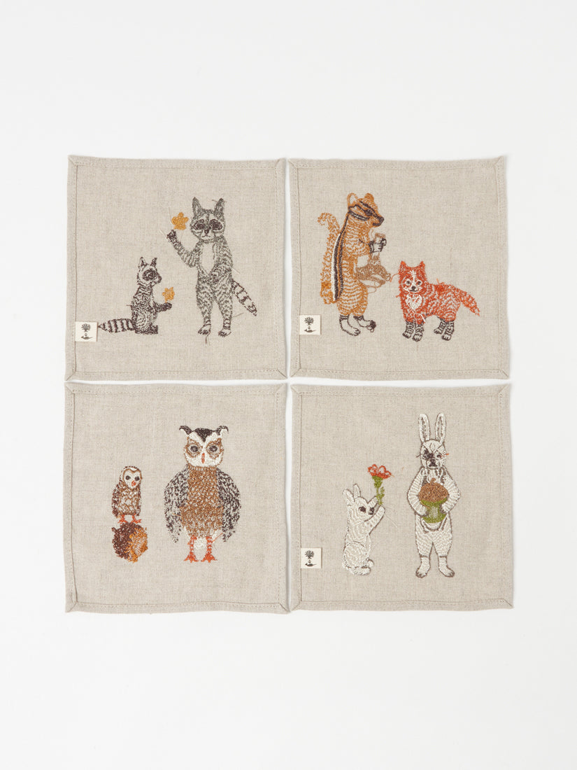 コースター 4枚セット Foragers（テーブルウェアその他）｜H.P.FRANCE