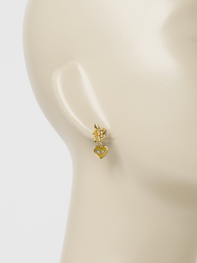限定商品/一点もの】《Manom Jewellery》ピアス Butterfly Strawberry 