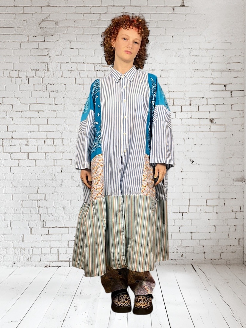 【一点物】MALION vintage ヴィンテージリメイクワンピース 1点もの】ヴィンテージリメイクワンピース（ワンピース）｜H.P.FRANCE