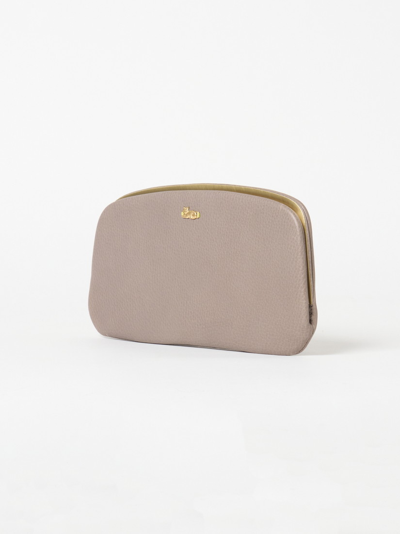 ちびねこ 天溝がま口財布（L）gray（長財布）｜H.P.FRANCE公式サイト