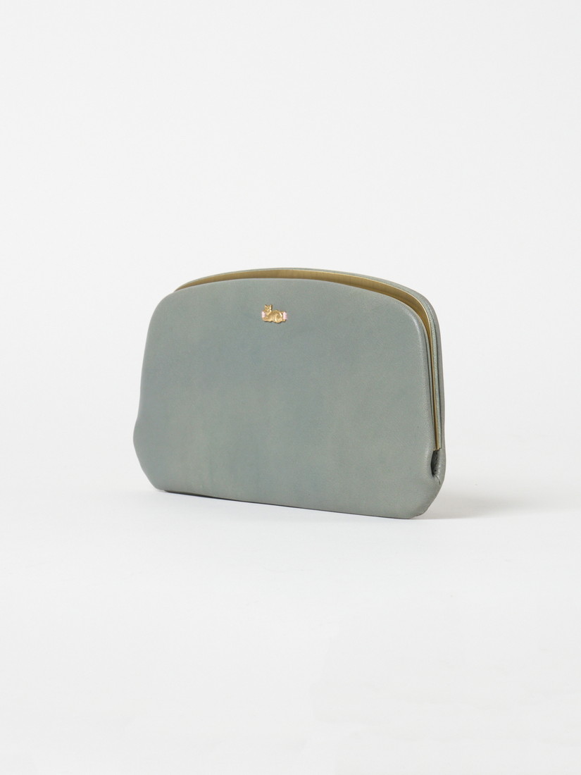 ちびねこ 天溝がま口財布（L）blue（長財布）｜H.P.FRANCE公式サイト