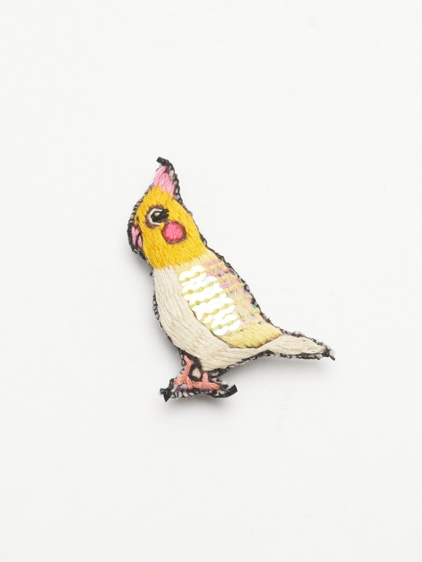 文鳥とオカメインコ ブローチ（ブローチ）｜H.P.FRANCE公式サイト