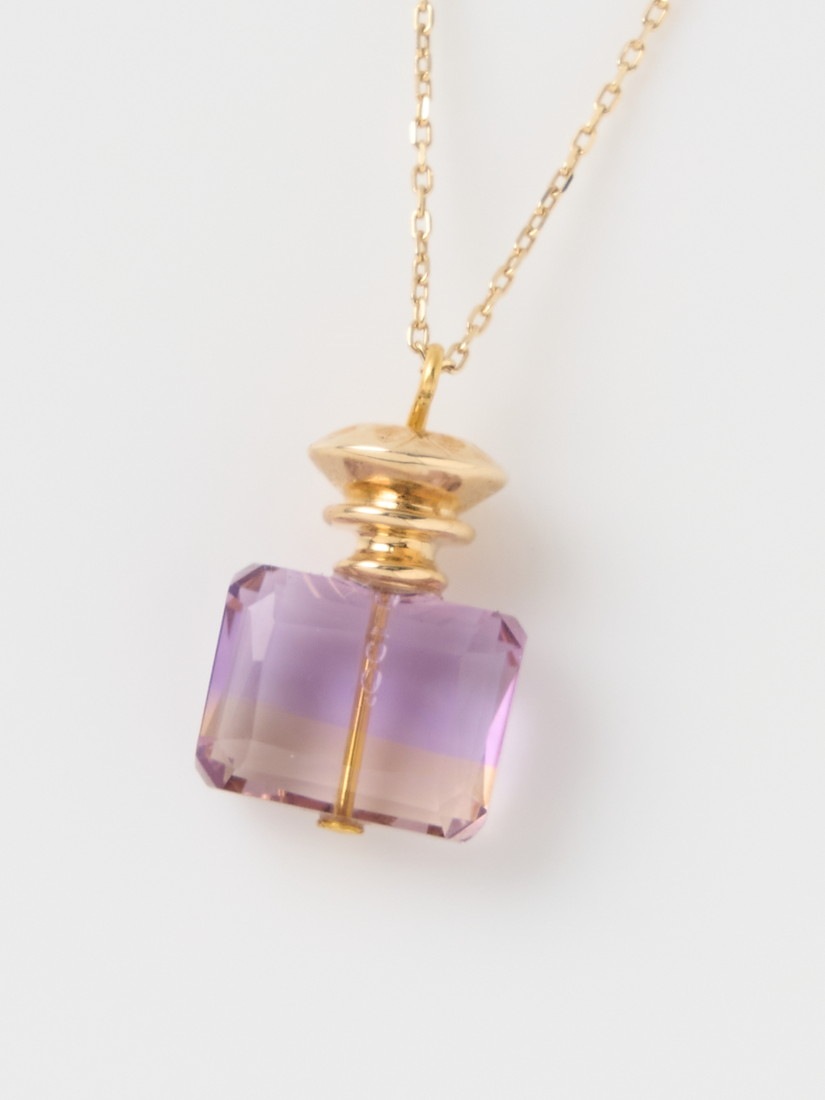 1点もの】《AcuteAccent》perfume bottle necklace アメトリン