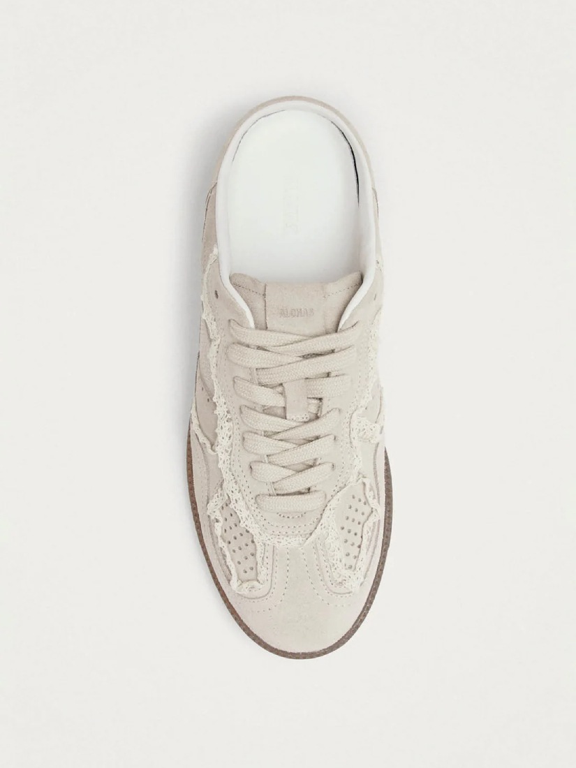 Mule Crochet Cream Leather Sneakers（スニーカー）｜H.P.FRANCE公式