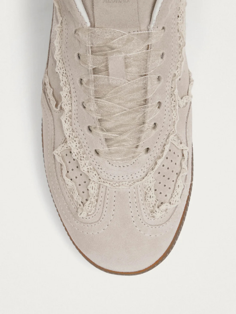 Mule Crochet Cream Leather Sneakers（スニーカー）｜H.P.FRANCE公式