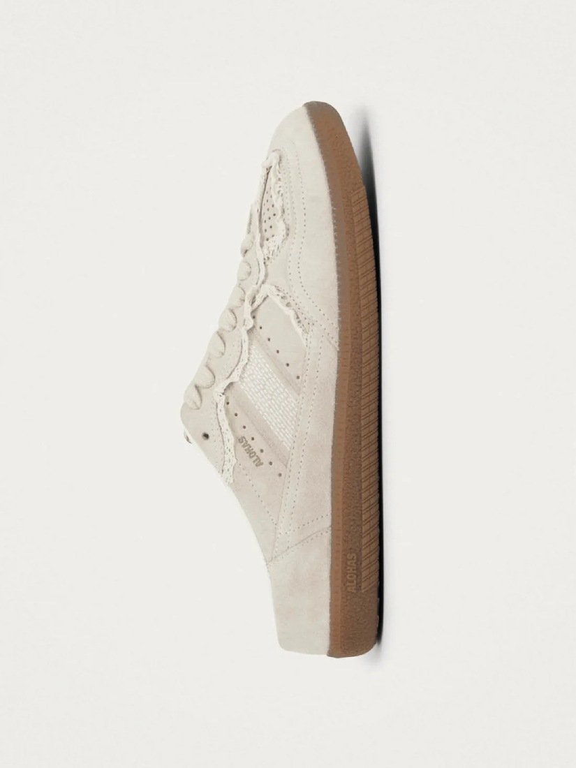 Mule Crochet Cream Leather Sneakers（スニーカー）｜H.P.FRANCE公式