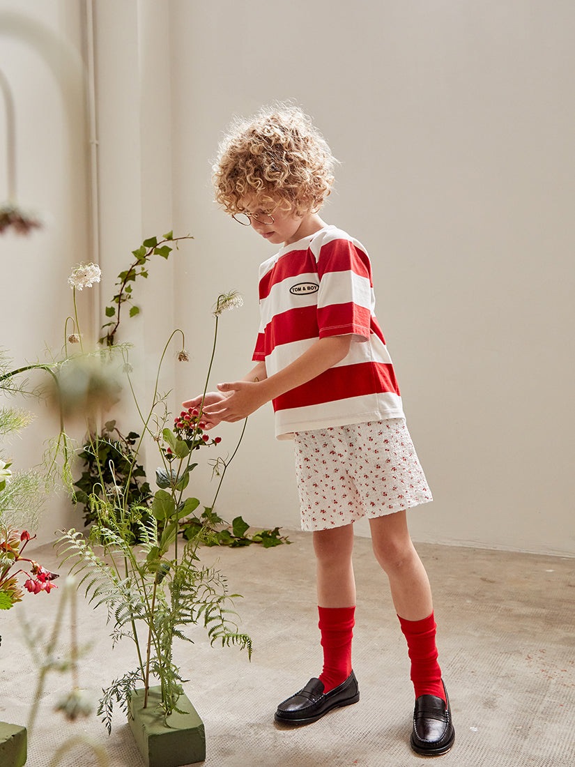 tom&boy リンガーTシャツ　10Y キッズ】《TOM&BOY》ラガー ボーダーTシャツ（子供服）｜H.P.