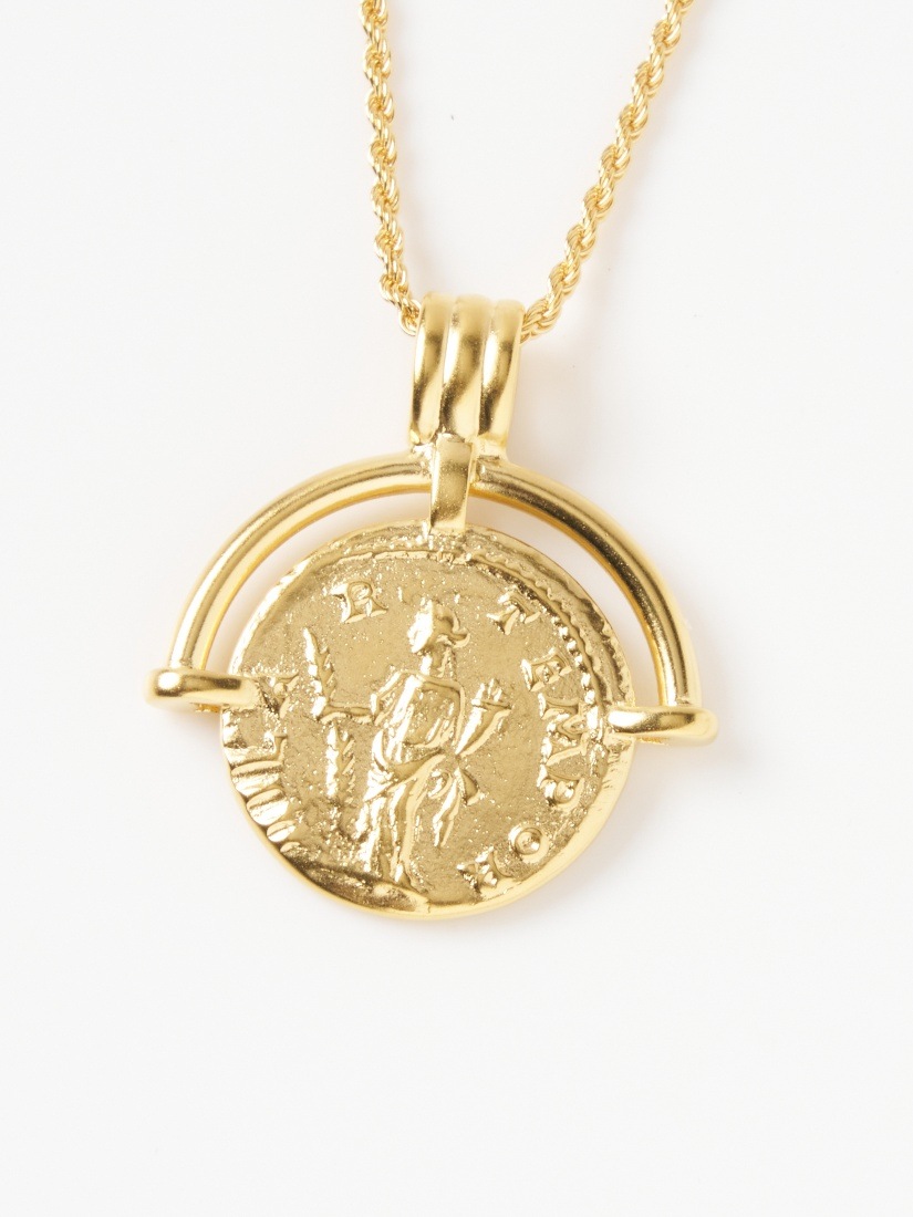 MISSOMA》LUCY WILLIAMS MEDIUMENGRAVABLE ROMAN ARC COIN ネックレス
