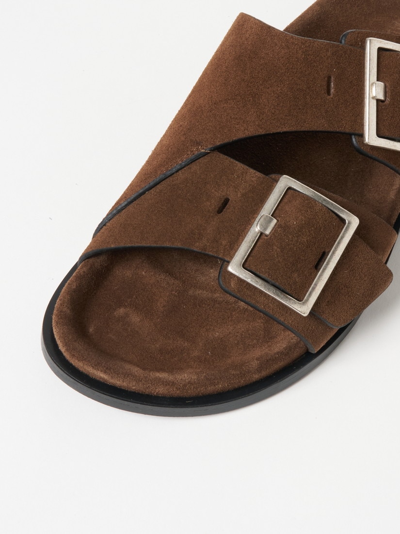 Alba Suede Brown Leather Sandals（サンダル）｜H.P.FRANCE公式サイト