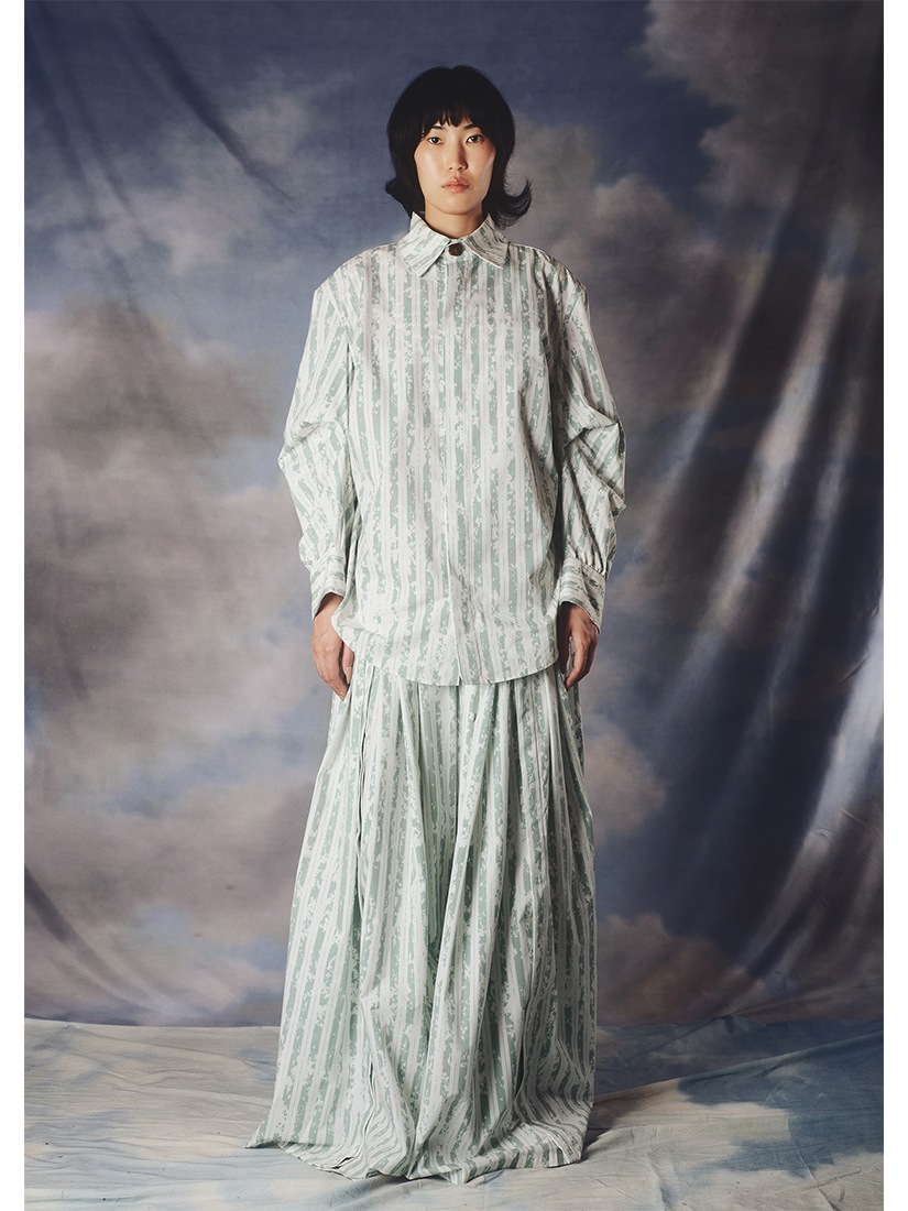 KA WA KEY》 WHISPERING WRINKLE ORIGAMI SHIRT シャツ（シャツ