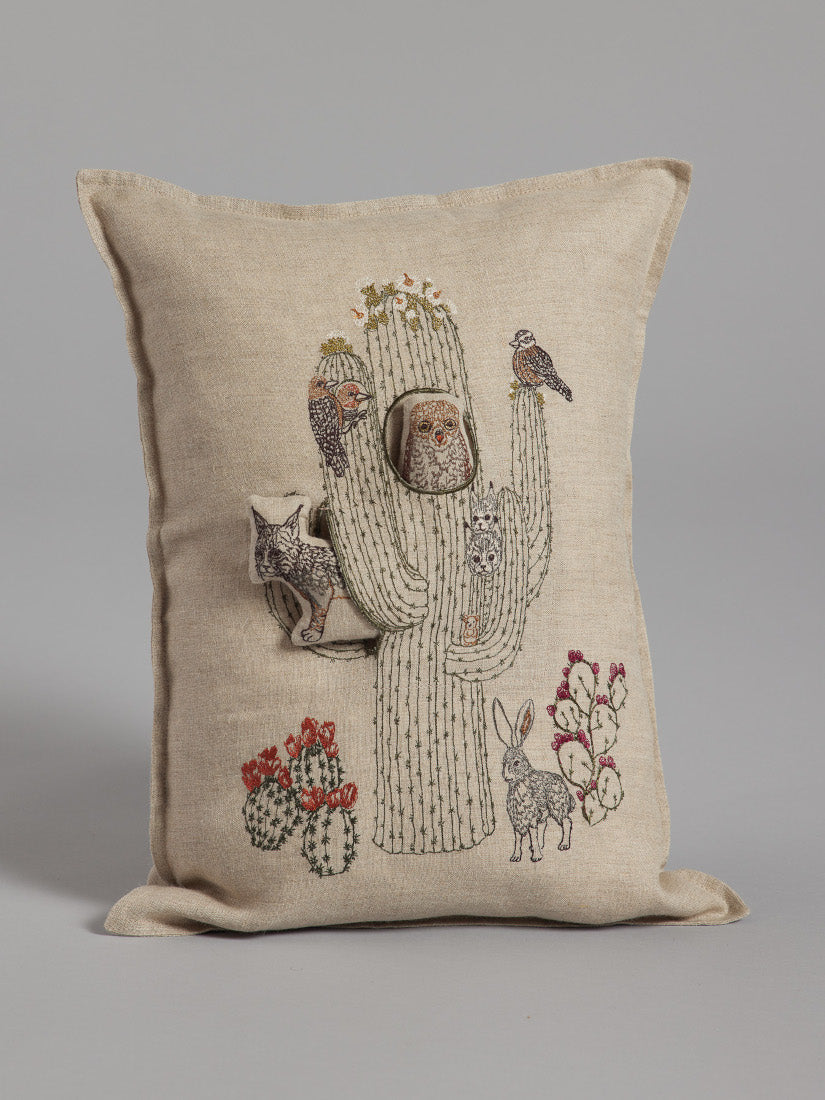 Desert｜ポケットクッションカバー 30x40 Saguaro House（クッション