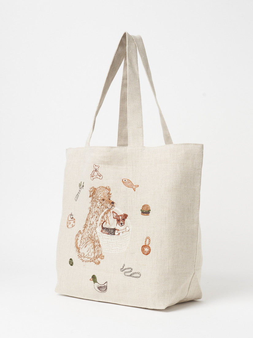 限定商品】トートバッグ Puppy in Basket（バッグその他）｜H.P.FRANCE