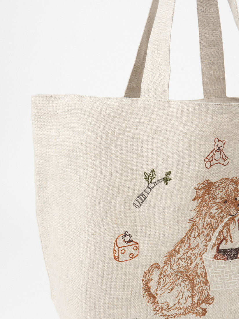 限定商品】トートバッグ Puppy in Basket（バッグその他）｜H.P.FRANCE
