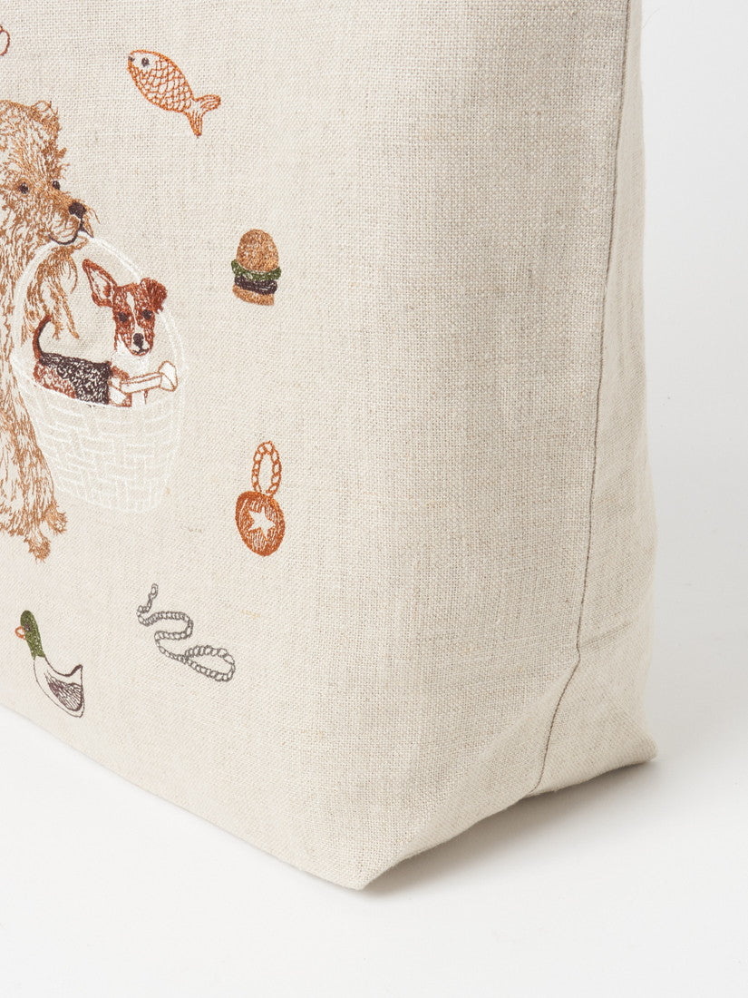 限定商品】トートバッグ Puppy in Basket（バッグその他）｜H.P.FRANCE