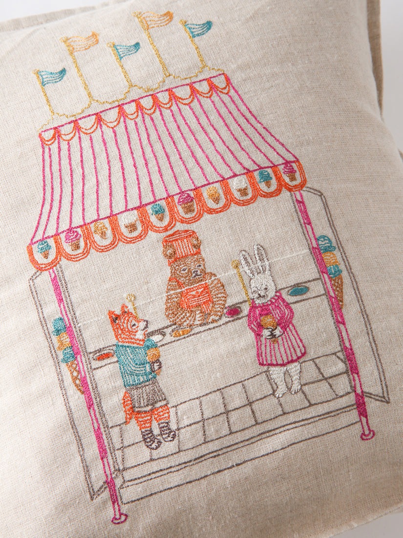 Coral&Tusk クッションカバー　アイスクリーム　新品 クッションカバー 30x30 Ice Cream Shop（クッション）｜H.P.