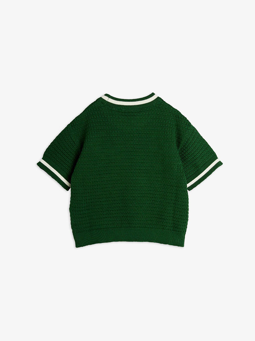 キッズ】《MINI RODINI》LIZARD KNITTED T-SHIRT グリーン（子供服