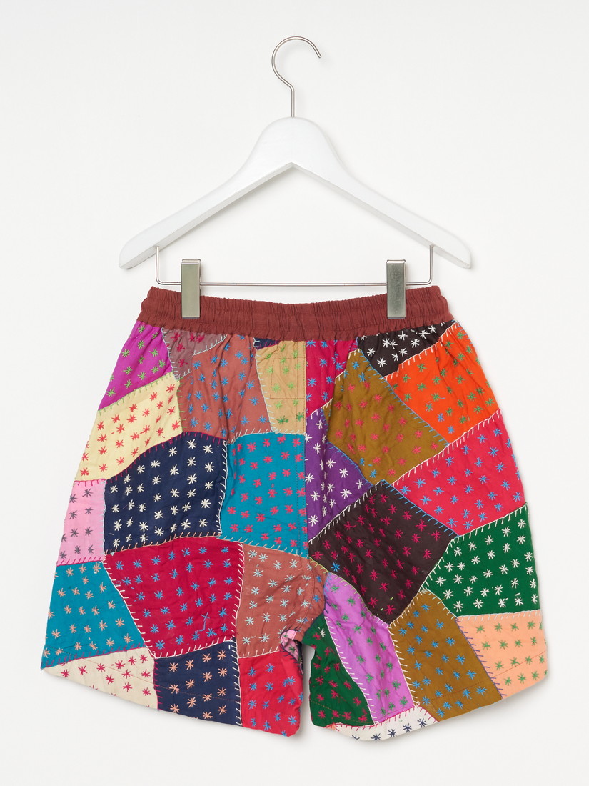 PALEDUSK×AIVER パッチワークショートパンツ HINDOSTAN ARCHIVE》ASTERISK PATCHWORK ショートパンツ（ショーツ
