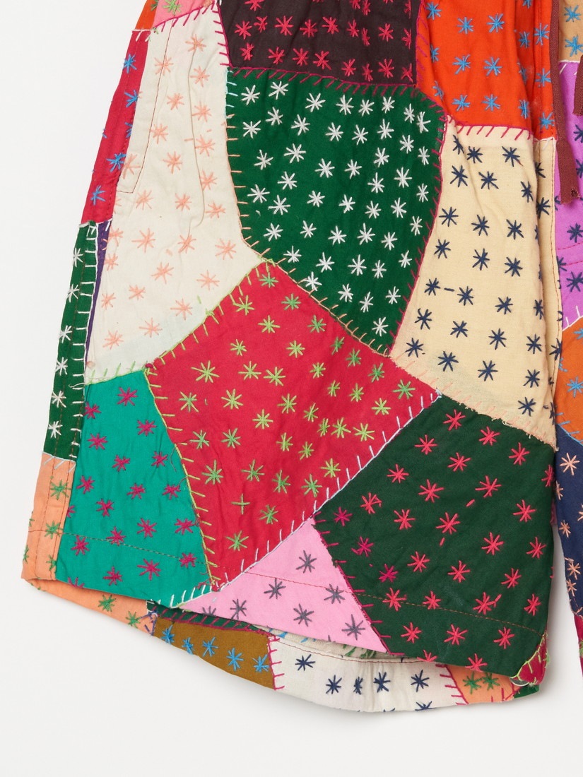 HINDOSTAN ARCHIVE》ASTERISK PATCHWORK ショートパンツ（ショーツ
