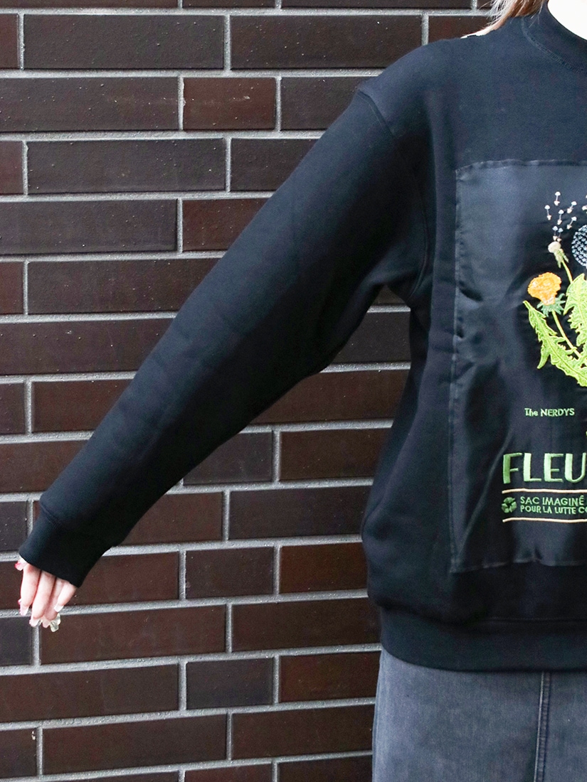 The NERDYS》Brigitte Tanaka×The NERDYS FLEURISTE スウェット