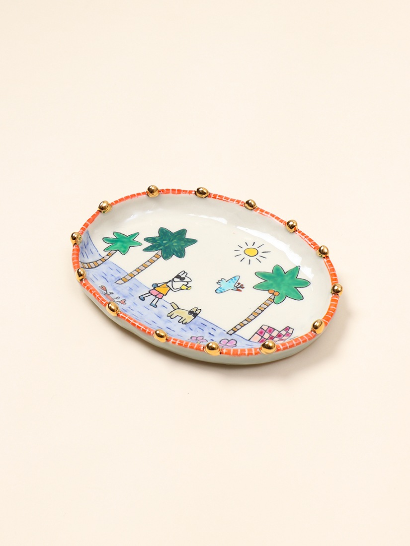 一点もの/期間限定】《moeparis》プレート summer（お皿）｜H.P.FRANCE