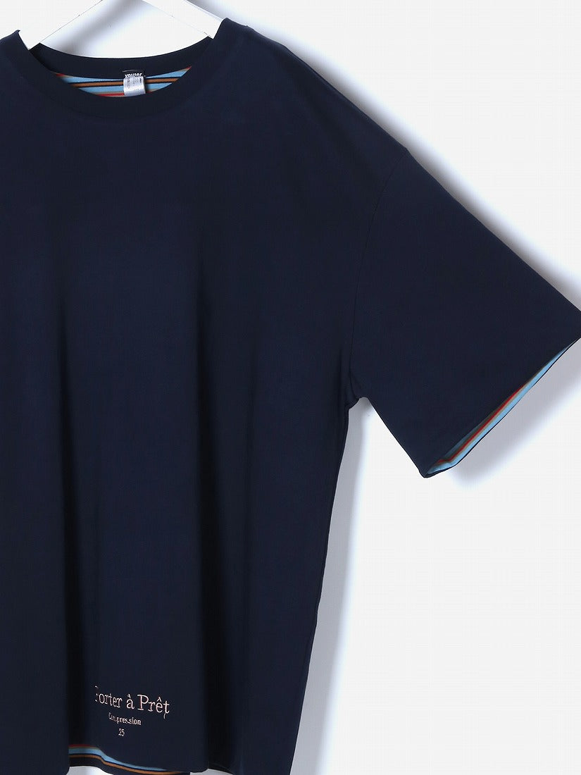 《YOUSER》REVERSIBLE STRIPED Tシャツ