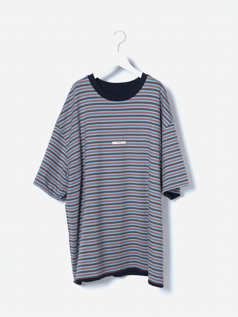 YOUSER ロングスリーブTシャツ グリーン×ブルー×イエロー youserシャツ 