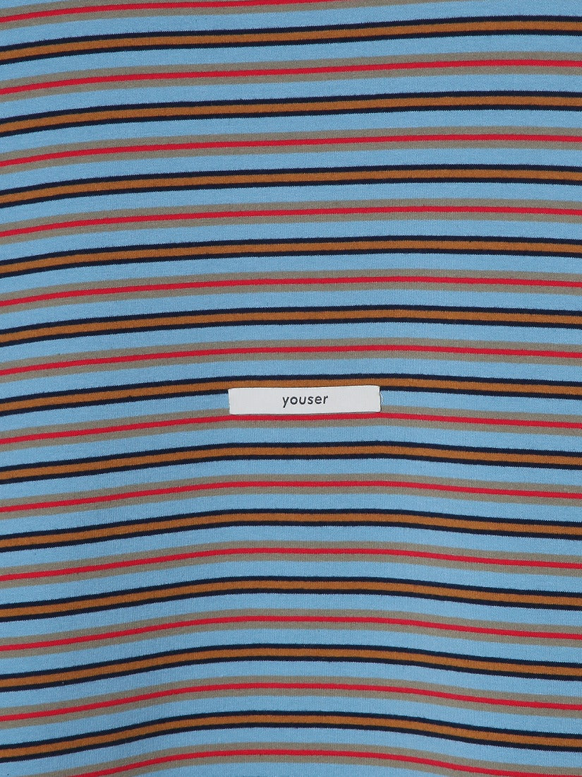 《YOUSER》REVERSIBLE STRIPED Tシャツ