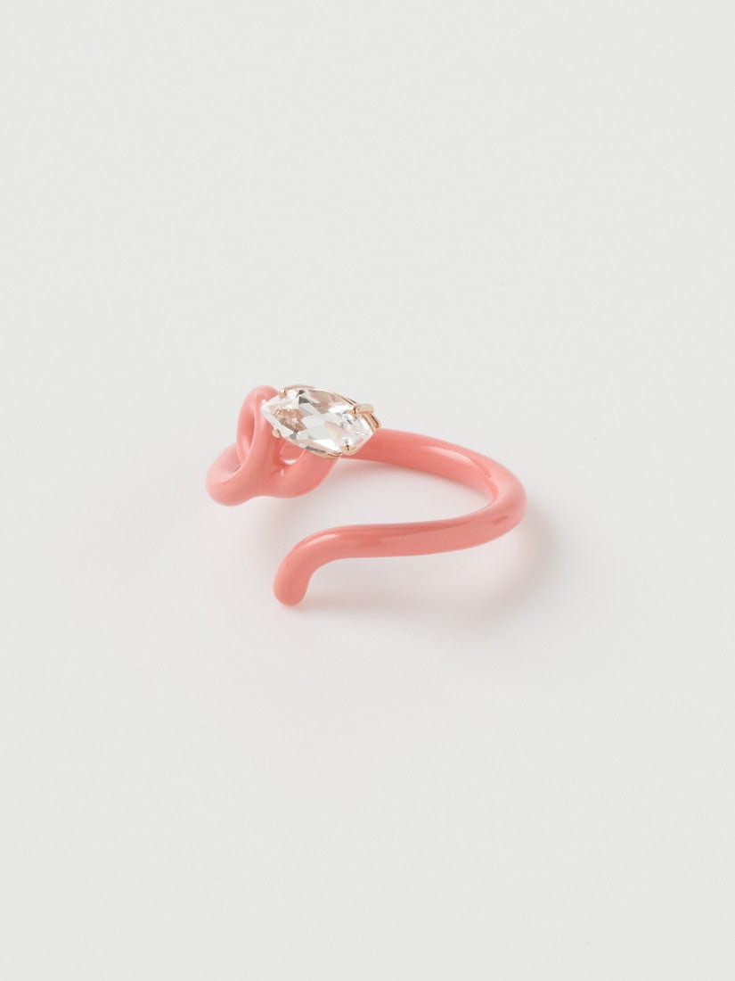 リング BABY VINE TENDRIL RING IN LIGHT PINK（リング）｜H.P.FRANCE