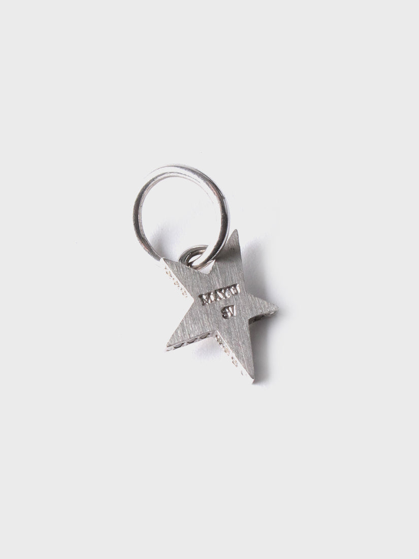 Tiny star line stone チャーム silver (cubic zirconia)