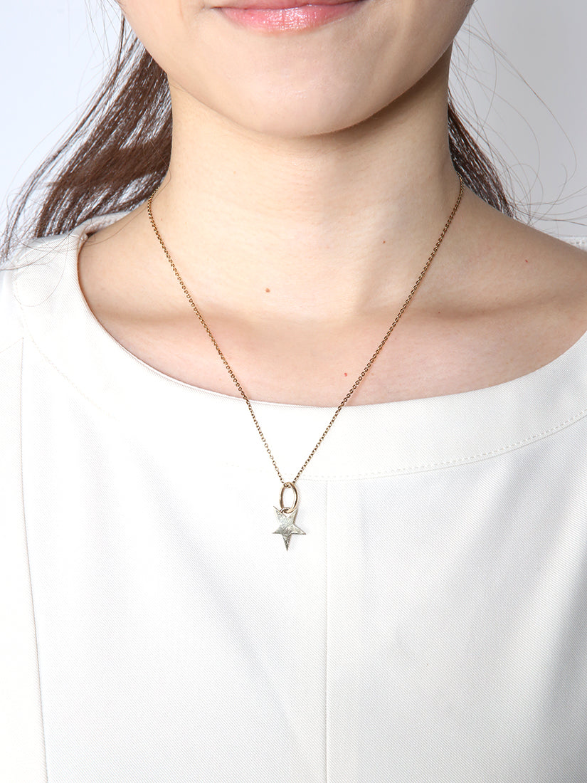Tiny star line stone チャーム silver (cubic zirconia)