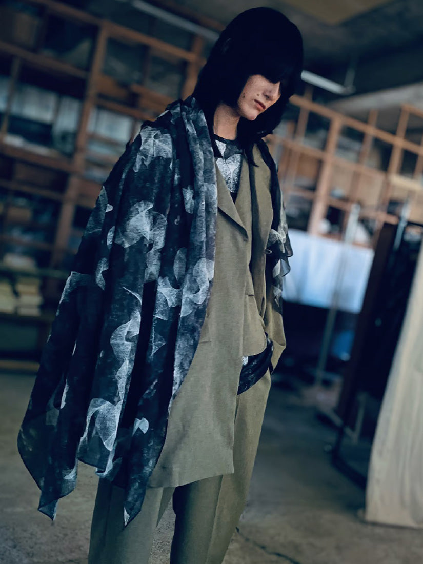 khaki pleat パンツ W