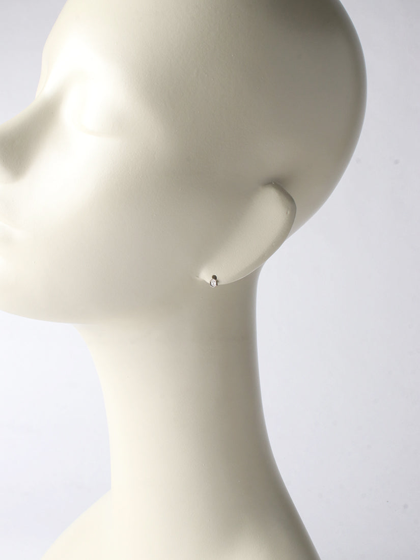 ローズカットダイヤモンド ピアス（片耳用）（ピアス）｜H.P.